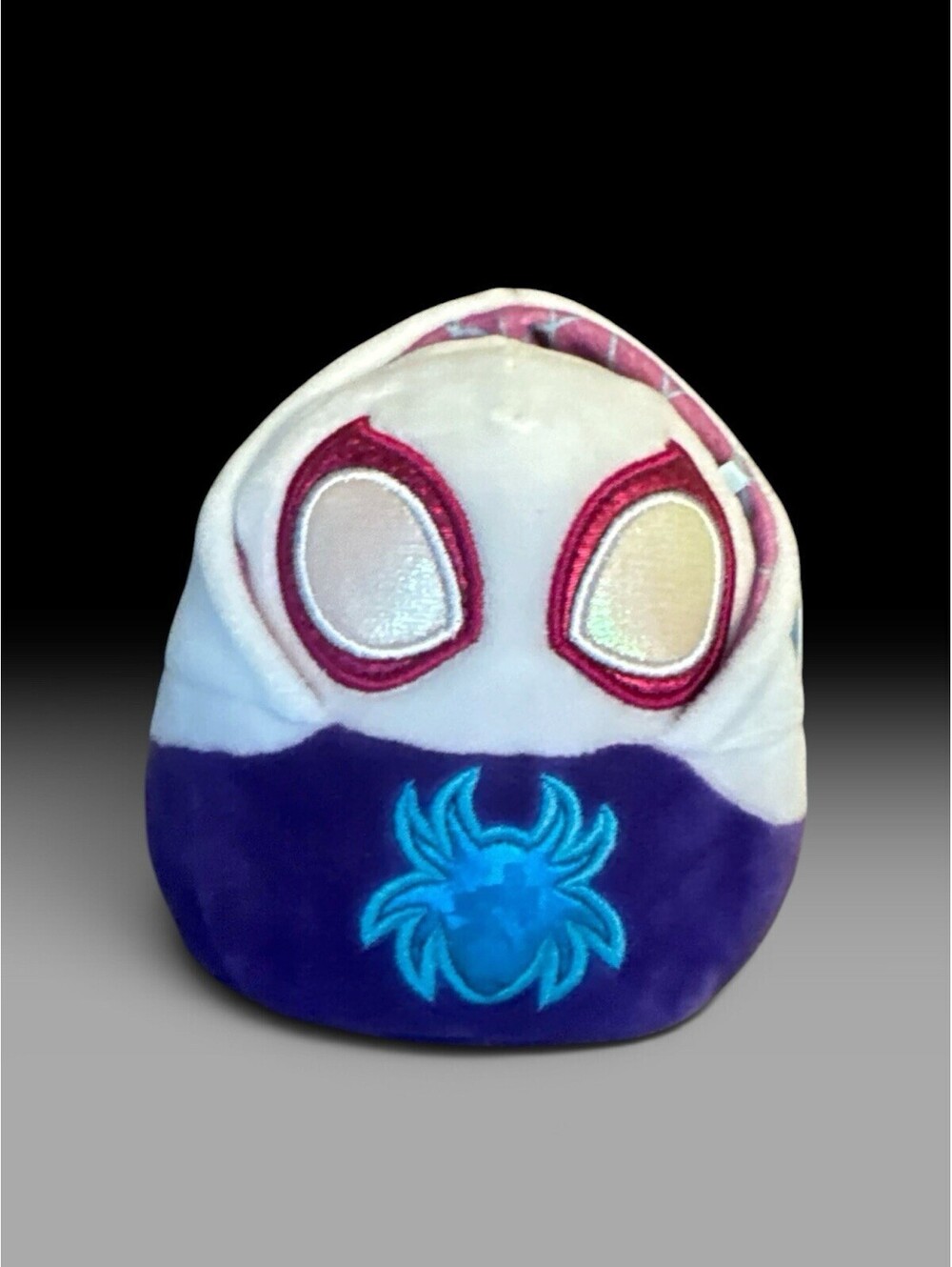Squishmallow 7-8" SPIDERMAN Marvel Ghost Spidey Plush with Reversible Hoody